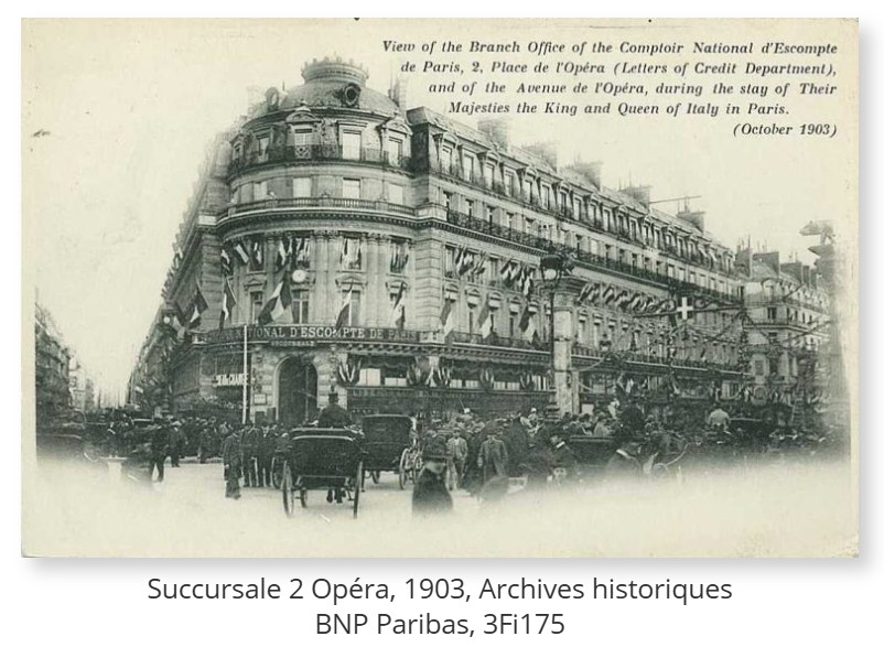 Succursale 2 Opéra, 1903, Archives historiques BNP Paribas, 3Fi175
